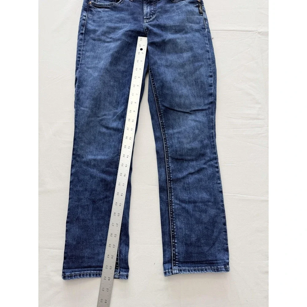 Silver Jeans Co Suki Capri Jeans Womens 26 Blue Med Wash Mid Rise 26x23.5 Denim